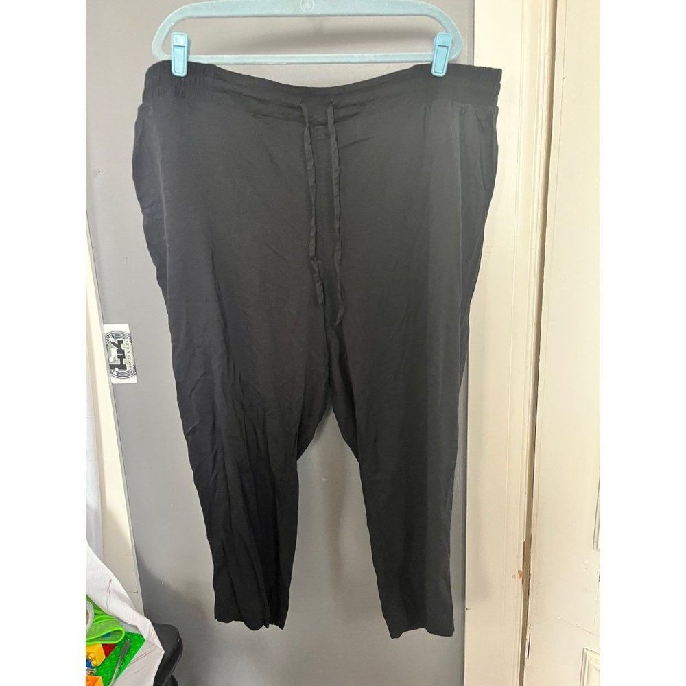 Torrid size 4 black pants drawstring lightweight